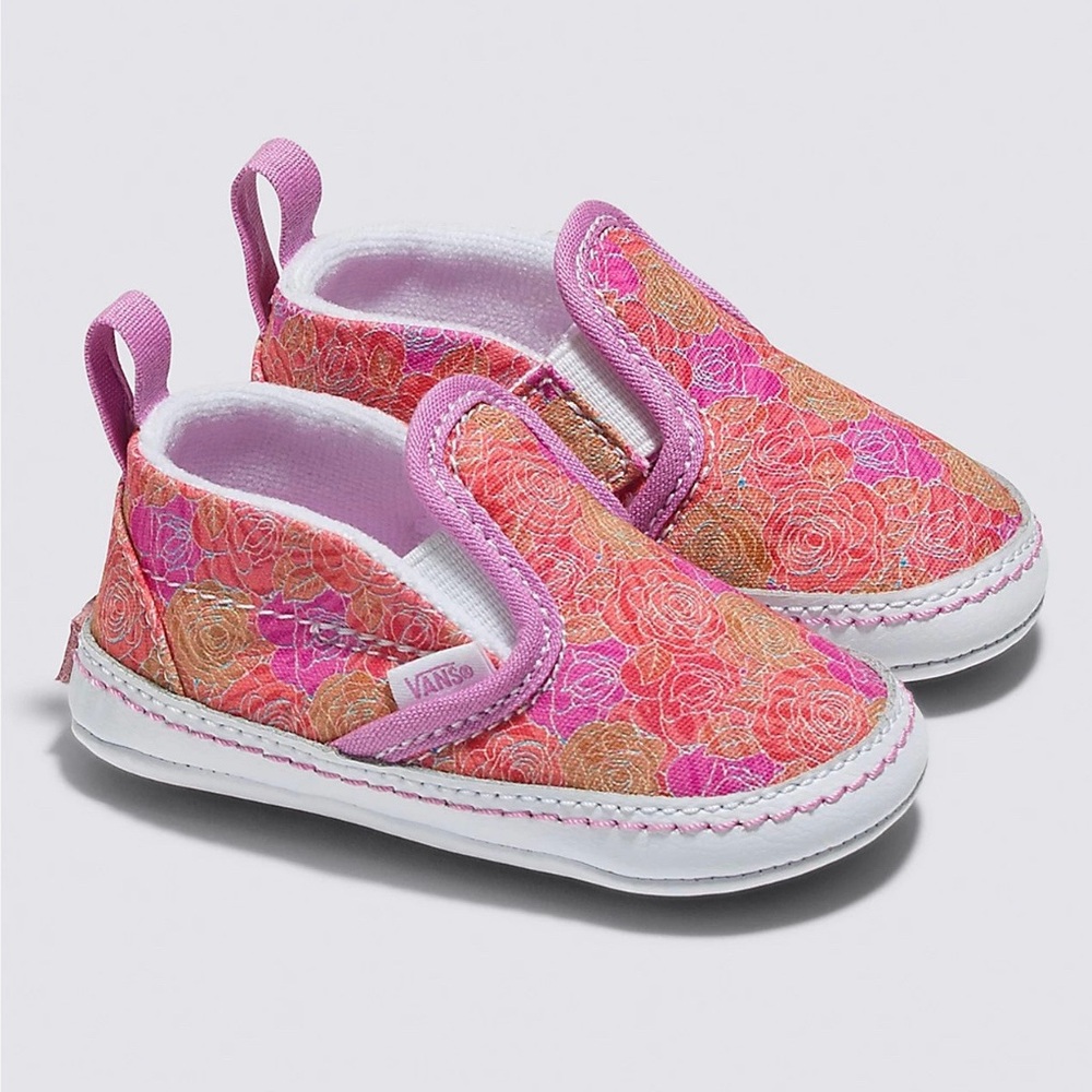VANS Rose Camo Slip-On Crib Shoe